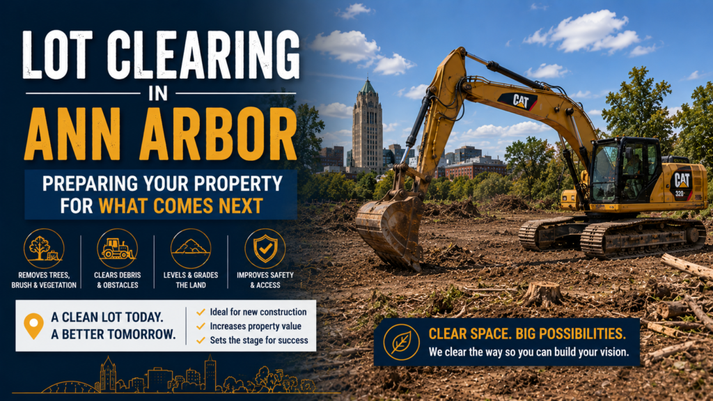 Lot Clearing in Ann Arbor: Preparing Your Property for What Comes Next